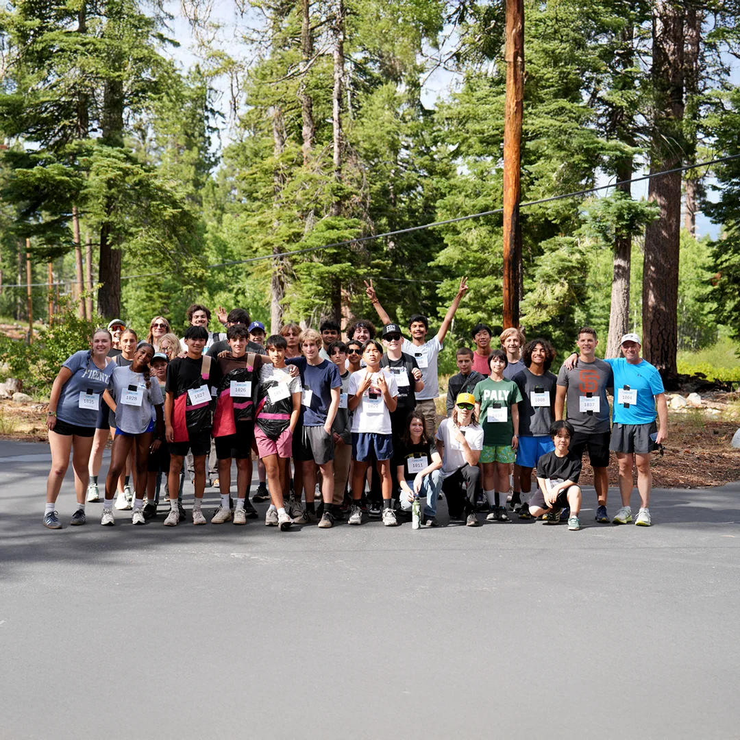 Campers Group Photo Before Challenge Event