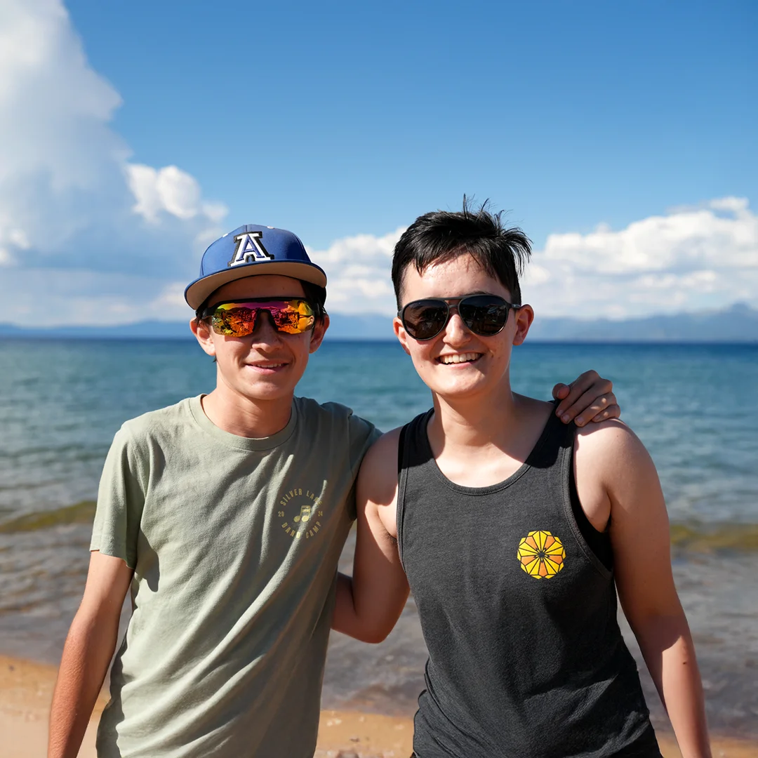 Friends At The Lakeside Beach Friends At The Lakeside Beach