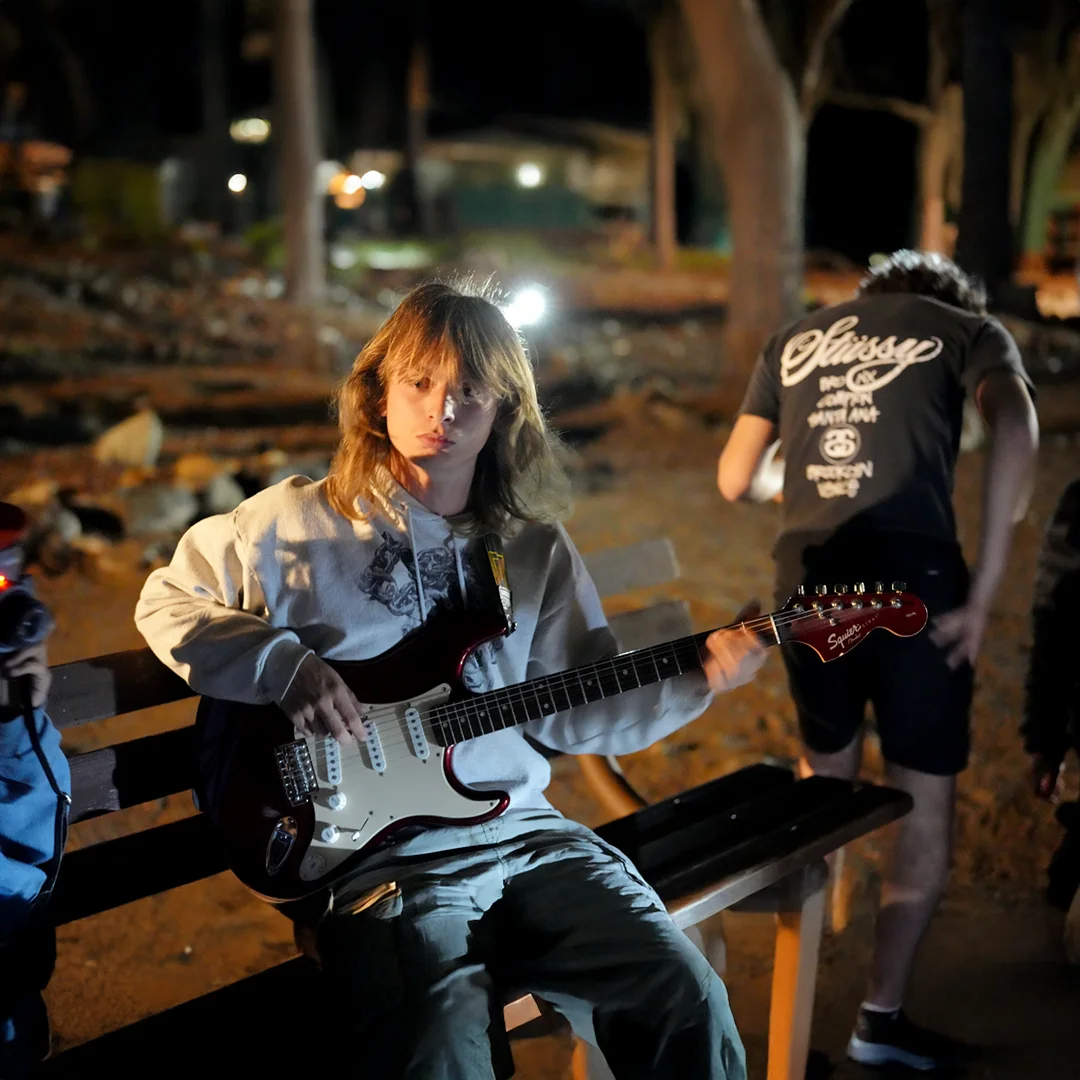 Nighttime Electric Guitar Jam
